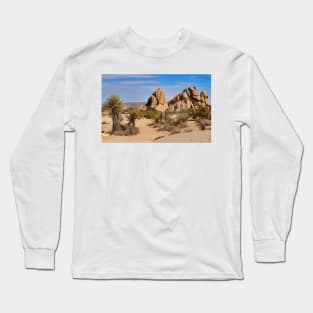 Joshua Tree National Park Digital Painting Long Sleeve T-Shirt